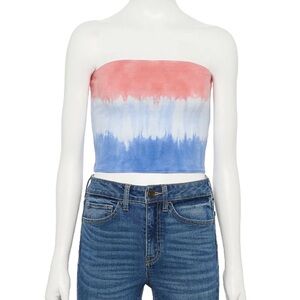SO-Bandeau Tube Top-Juniors/Girls Size: Small-Color: Blue/Multi-NEW!!